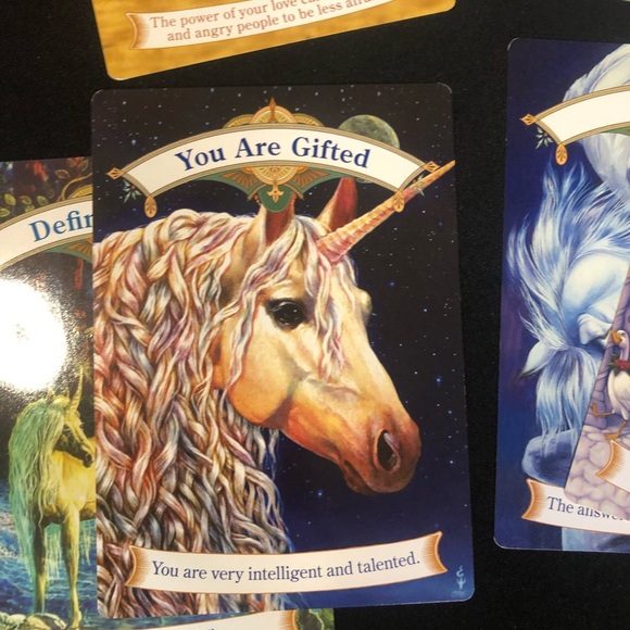 Vintage 2004/5 Doreen Virtue Magical Unicorns Oracle & Charm & Fabric Hay House - Picture 14 of 16